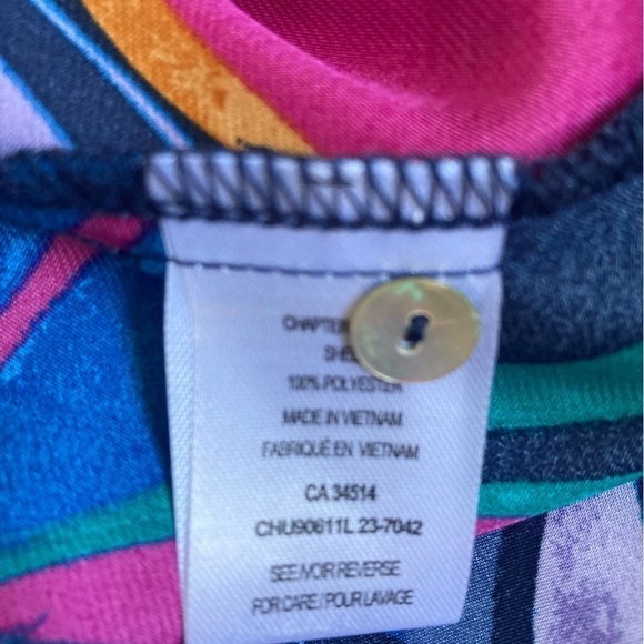 Harper + Blair London Long Sleeve Blouse NWT in Bold Tropical Print - Picture 9 of 13